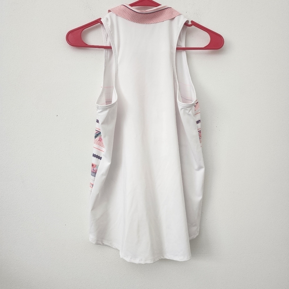Lucky in Love Sleeveless Collared Tennis / Golf top Size Medium - Picture 8 of 11
